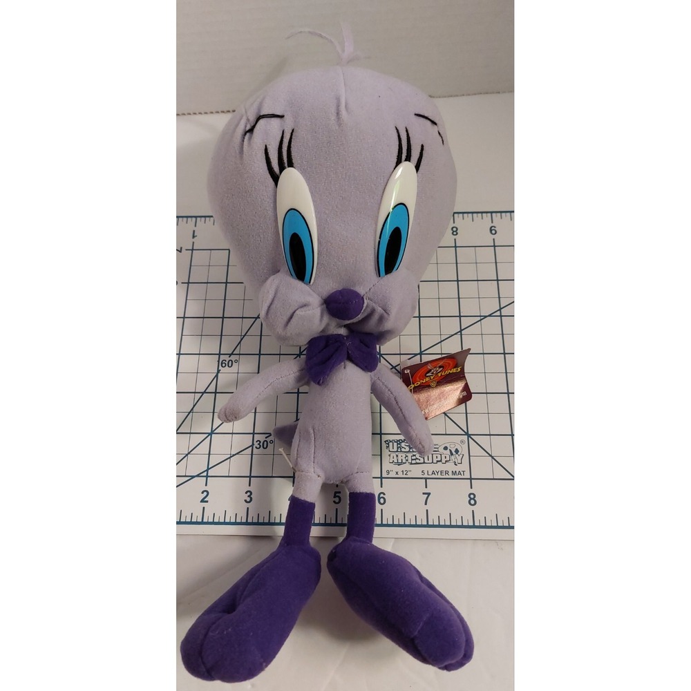 Vtg Purple Nanco Looney Tunes 10" Tweety Bird Stuffed Animal Plush Toy